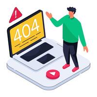 A creative design of error 404 vector