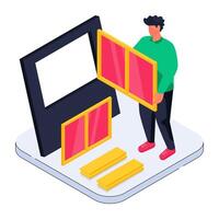 A beautiful design illustration of window vector