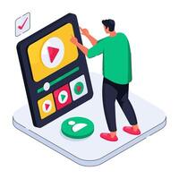Modern design illustration of tutorial vector