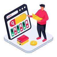 A beautiful design illustration of search vector