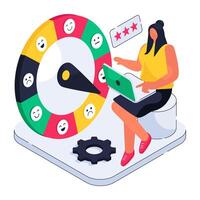 A design of speedometer feedback vector