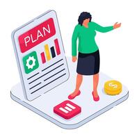 A creative design of business report vector