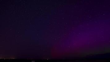 Northern Lights in Central Europe After Strongest Solar Storm in Latvia, Jurmala. video