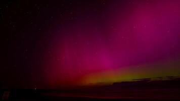 Northern Lights in Central Europe After Strongest Solar Storm in Latvia, Jurmala. video