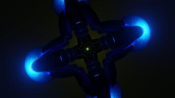 Flashing neon lights create a vibrant, rhythmic disco pattern in a continuous VJ loop. video