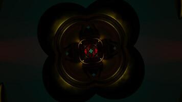 Mesmerizing VJ loop with vibrant kaleidoscopic patterns. video