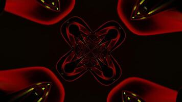 Seamless VJ loop with a disco pattern of flashing, rhythmic neon lights. video