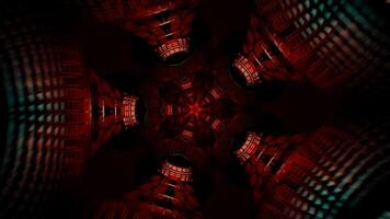 Mesmerizing VJ loop with hypnotic kaleidoscopic colors. video