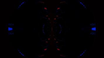 Seamless VJ loop with rhythmic neon flashes and vibrant disco patterns. video
