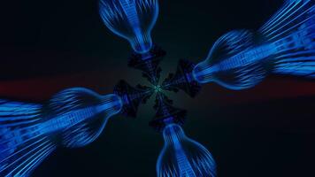 Vivid colors in a mesmerizing and hypnotic kaleidoscopic VJ loop. video