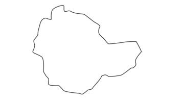 outline map of Baruun-Urt in mongolia video