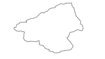 outline sketch map of Elbasan District in albania video
