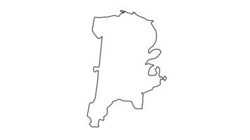 outline sketch map of Barceloneta in Puerto Rico video