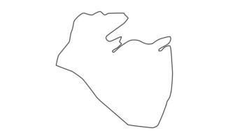 Outline sketch map of Corozal in Belize video
