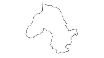 outline map of Bobonaro in the east of Leste video