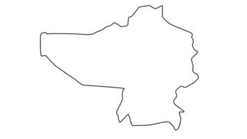 outline sketch map of Varaklani in Latvia video