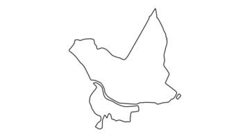 outline sketch map of Daugavpils in Latvia video