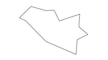 outline sketch map of Port of Spain in Trinidad and Tobago video