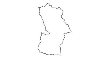 outline map of Khovd in mongolia video