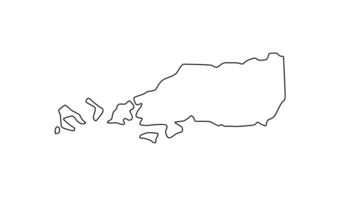 outline sketch of Diego Martin's map of Trinidad and Tobago video