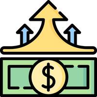 increase illustration design vector