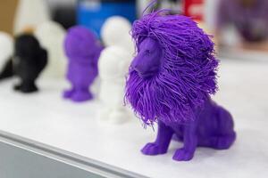 Samples made using 3D printing technology with high detail. photo