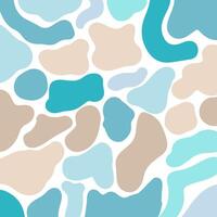 Abstract pattern background with organic shapes in beach themed colours vector