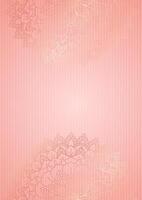 Decorative background with rose gold mandala design vector
