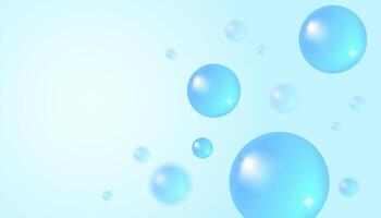 Abstract background with water bubbles. Trendy background in realistic style. vector