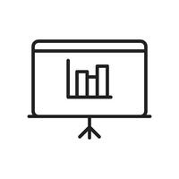 Presentation logo icon design template isolated illustration vector