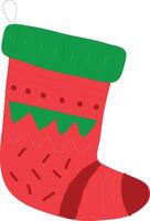 Christmas sock colorful vector