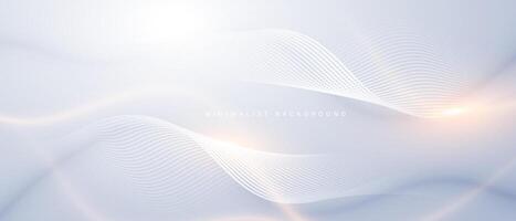Modern abstract background with flowing lines vector