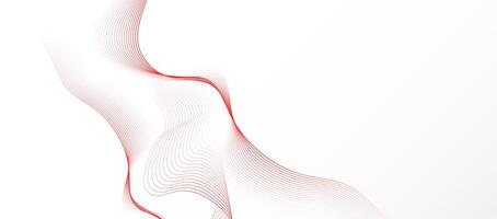 Abstract white background with smooth lines vector