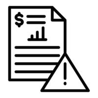 Risk Line Icons Design For Personal And Commercial use vector