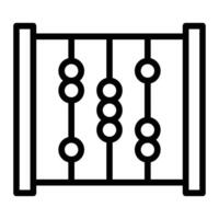 Abacus Line Icons Design For Personal And Commercial use vector