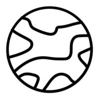 Globe Line Icon Design For Personal And Commercial Use vector