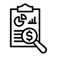 Audit Line Icons Design For Personal And Commercial use vector