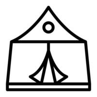 Tent Line Icon Design For Personal And Commercial Use vector