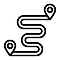 Distance Line Icon Design For Personal And Commercial Use vector