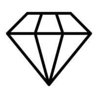 Diamond Line Icon Design For Personal And Commercial Use vector