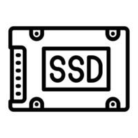 SSD Line Icon Design For Personal And Commercial use vector