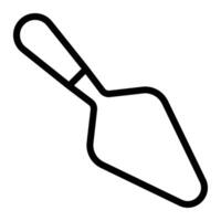 Pie Spatula Line Icon Design For Personal And Commercial Use vector