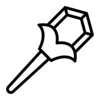 Scepter Line Icon Design For Personal And Commercial Use vector
