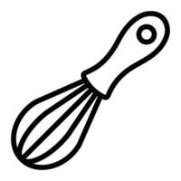 Whisk Line Icon Design For Personal And Commercial Use vector