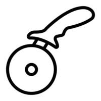 Pizza Cutter Line Icon Design For Personal And Commercial Use vector