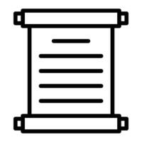 Scroll Line Icon Design For Personal And Commercial Use vector