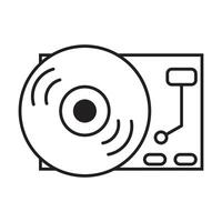 record player icon on white background vector