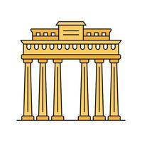 Customizable icon of brandenburg gate in trendy design style vector