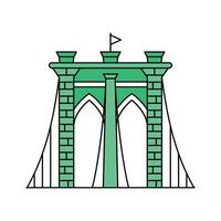 Premium of brooklyn bridge, ready to use icon vector