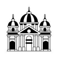 St Peter's Basilica building design in trendy style vector